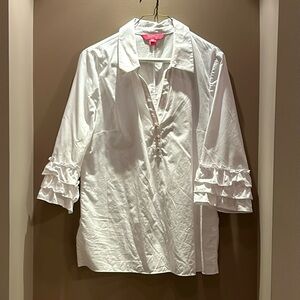 Lilly Pulitzer white blouse size M